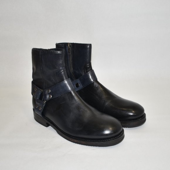 Frye Nelson Leather Harness Boot Black Size 7.5 main image 6